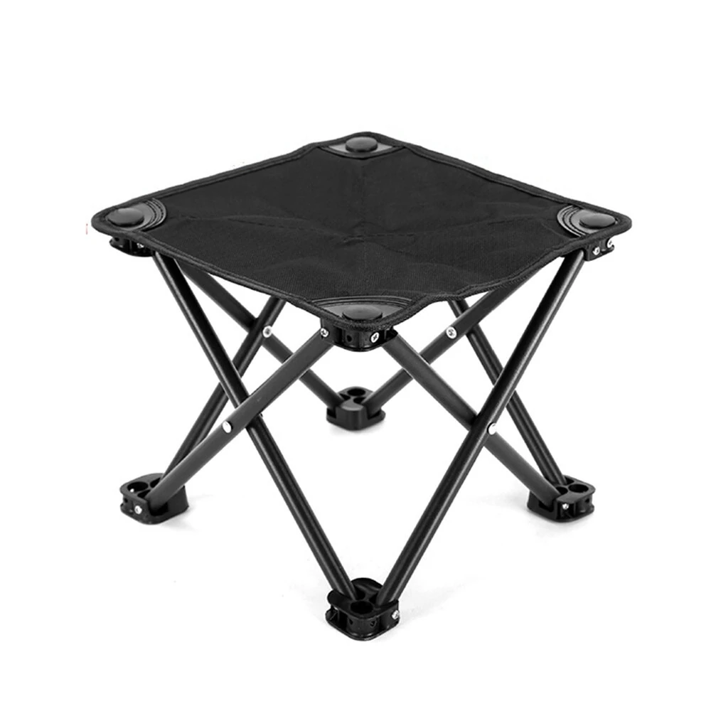 (image for) IPRee Portable Camping Folding Chair Footrest Compact Lightweight Travel Foot Rest Stool for Outdoor Park Lawn BBQ with Storage Bag